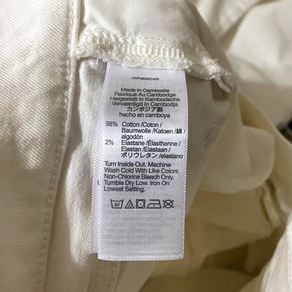 Madewell Jeans Women Size 27 White Perfect Vintage 90s High-Rise Raw-Hem Mom NWT - Picture 10 of 11